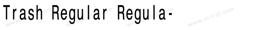 Trash Regular Regula字体转换 Trash Regular Regula字体转换